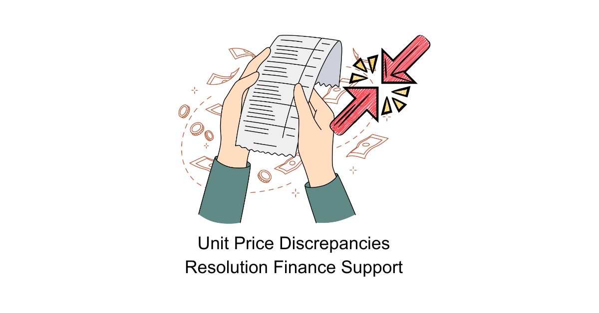 Accounts Payable (AP) Unit Price Discrepancies Resolution Finance Support in BPO