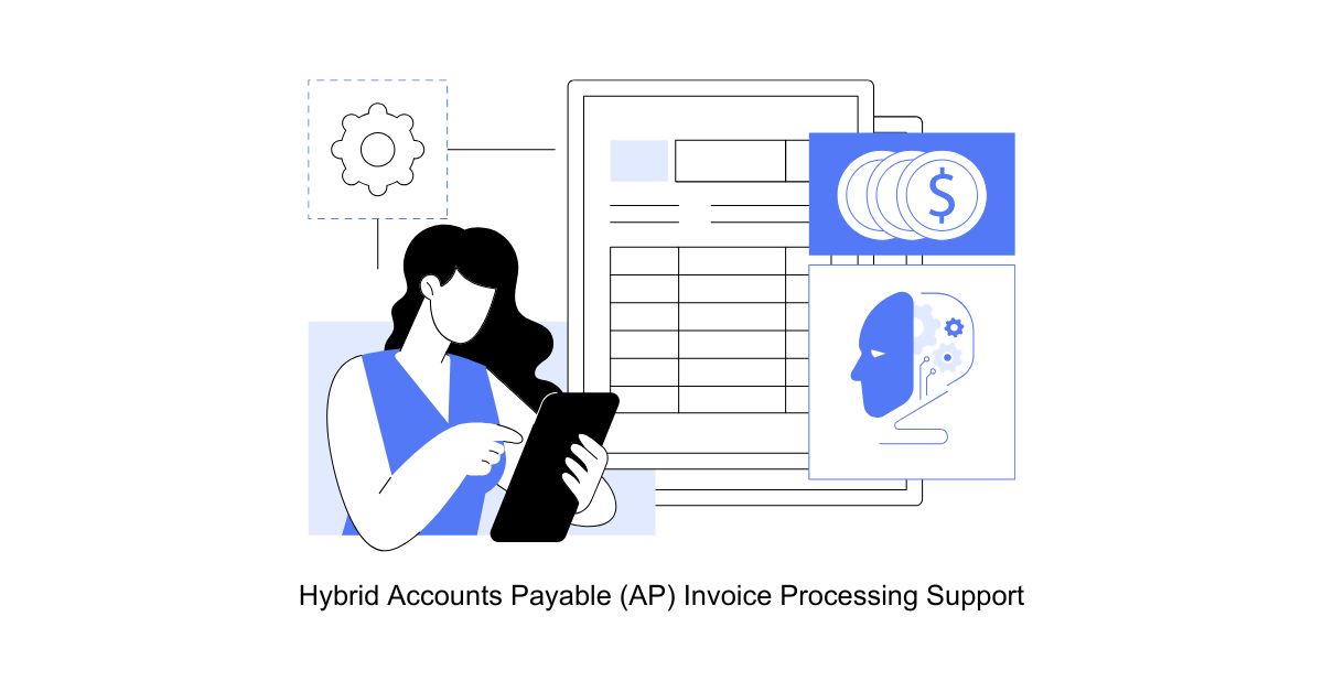 Hybrid Accounts Payable (AP) Invoice Processing Support in BPO