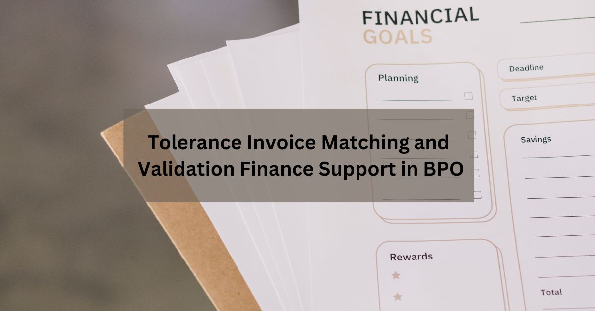 Manual Three-Way Tolerance Invoice Matching and Validation Finance Support in BPO