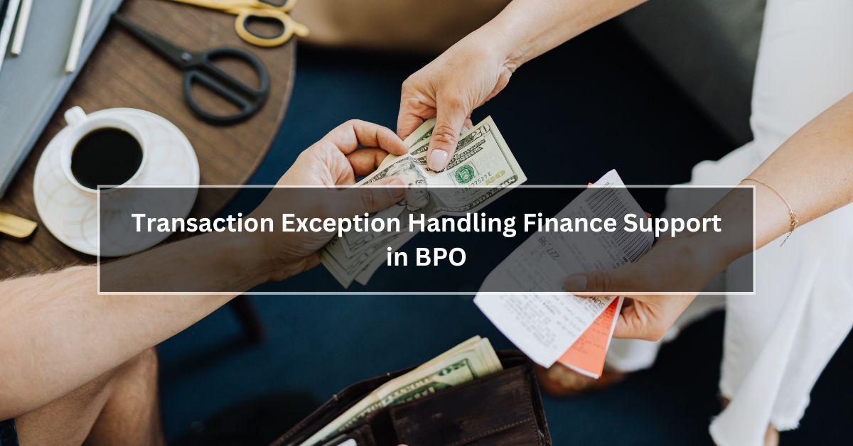 Transaction Exception Handling Finance Support in BPO